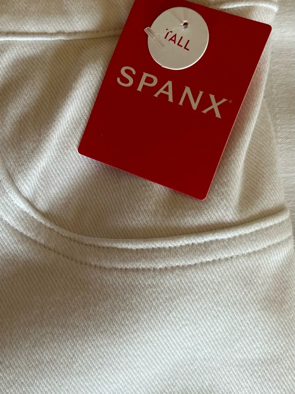 NWT SPANX Ankle Jeanish Leggings White Size Medium Tall